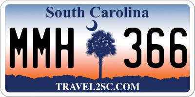 SC license plate MMH366