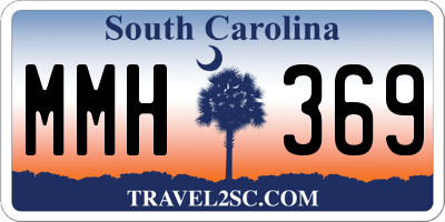 SC license plate MMH369