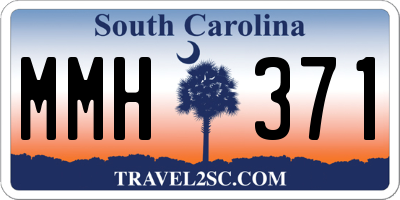 SC license plate MMH371