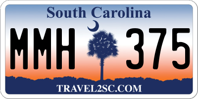 SC license plate MMH375