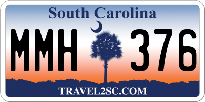 SC license plate MMH376