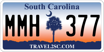 SC license plate MMH377