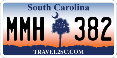 SC license plate MMH382