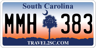 SC license plate MMH383