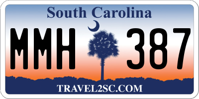 SC license plate MMH387