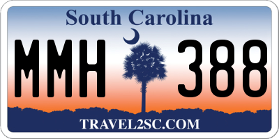 SC license plate MMH388