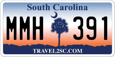 SC license plate MMH391