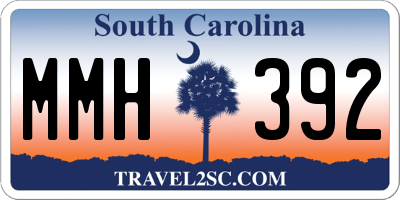 SC license plate MMH392