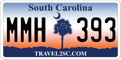 SC license plate MMH393