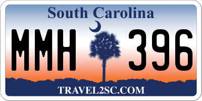 SC license plate MMH396