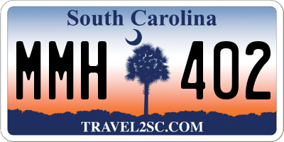 SC license plate MMH402