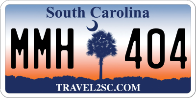 SC license plate MMH404