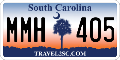 SC license plate MMH405