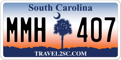 SC license plate MMH407