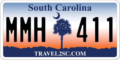 SC license plate MMH411