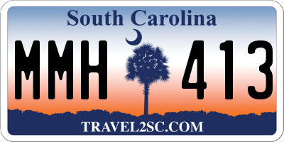 SC license plate MMH413