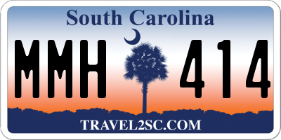SC license plate MMH414