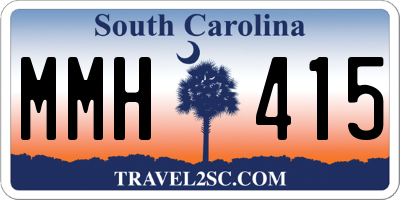 SC license plate MMH415