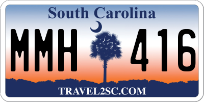 SC license plate MMH416
