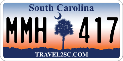 SC license plate MMH417