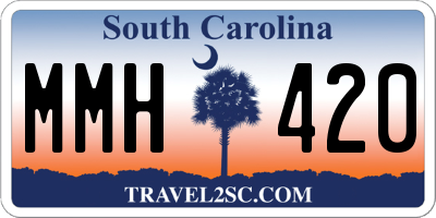 SC license plate MMH420