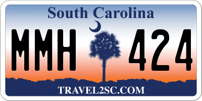 SC license plate MMH424