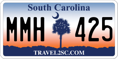 SC license plate MMH425