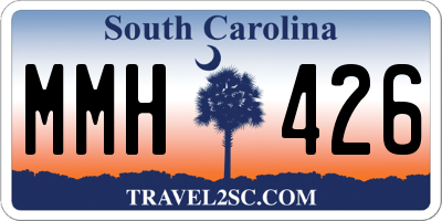 SC license plate MMH426