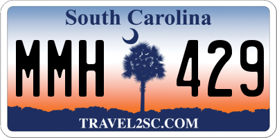 SC license plate MMH429