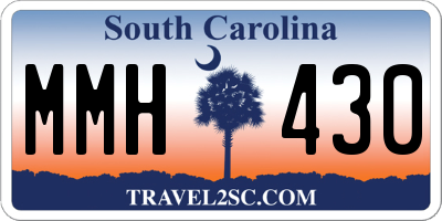 SC license plate MMH430