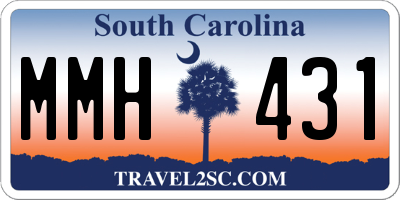 SC license plate MMH431