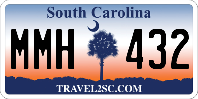SC license plate MMH432