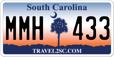 SC license plate MMH433