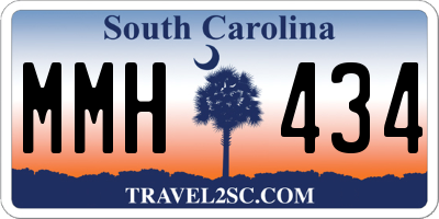SC license plate MMH434