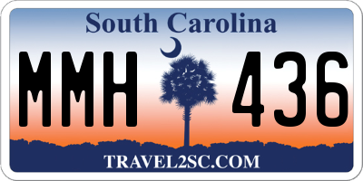 SC license plate MMH436