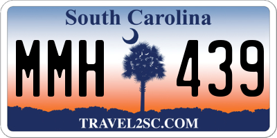 SC license plate MMH439