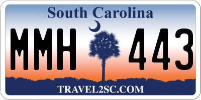 SC license plate MMH443