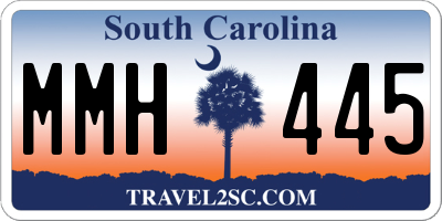 SC license plate MMH445