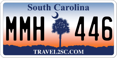 SC license plate MMH446