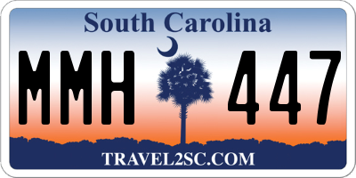 SC license plate MMH447