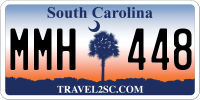 SC license plate MMH448