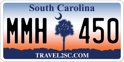 SC license plate MMH450