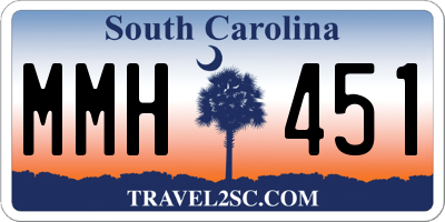 SC license plate MMH451