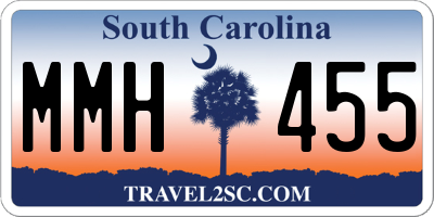 SC license plate MMH455