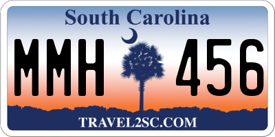 SC license plate MMH456