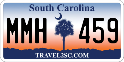 SC license plate MMH459