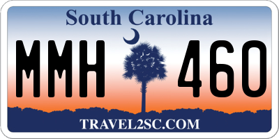 SC license plate MMH460