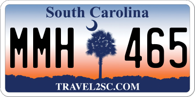 SC license plate MMH465