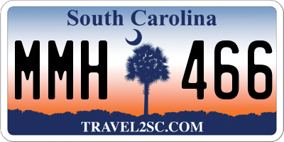 SC license plate MMH466