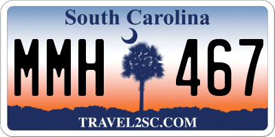 SC license plate MMH467